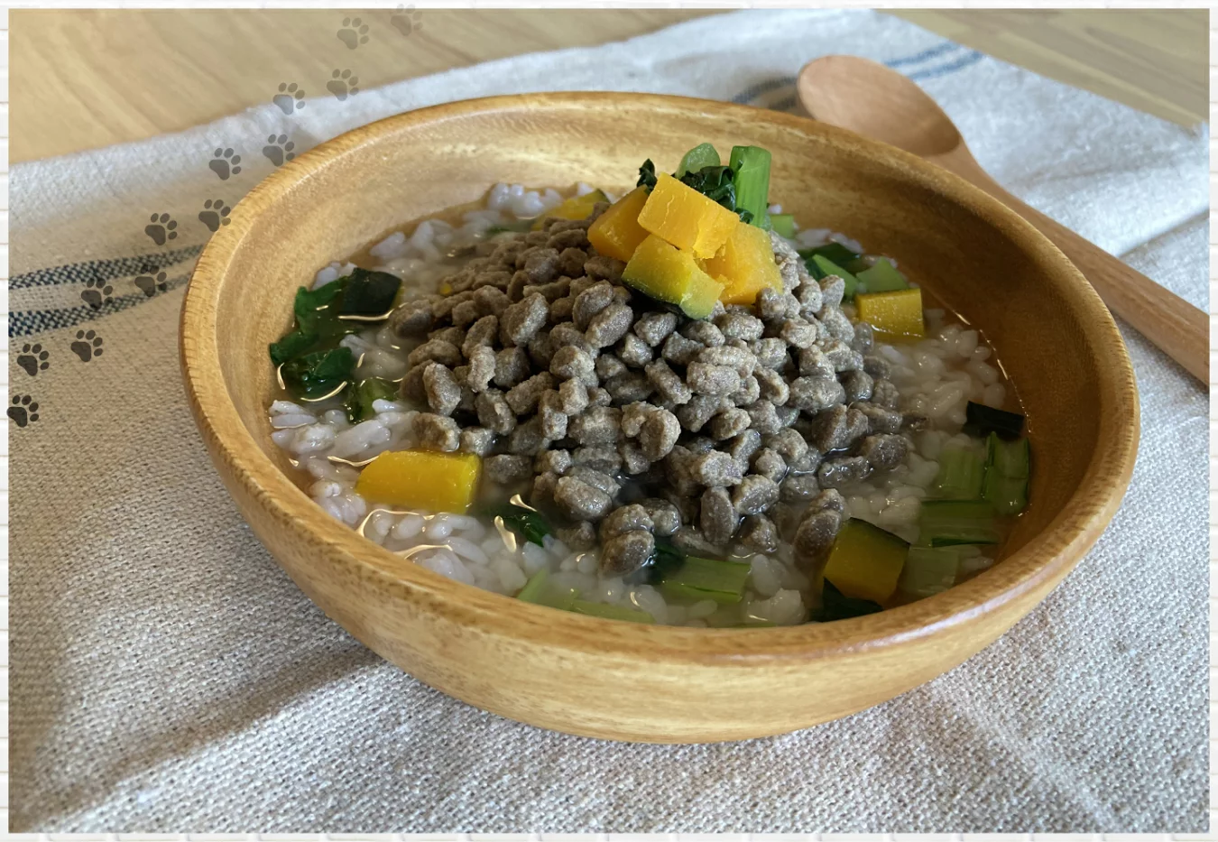 野菜たっぷり！ドライフードのリゾット風